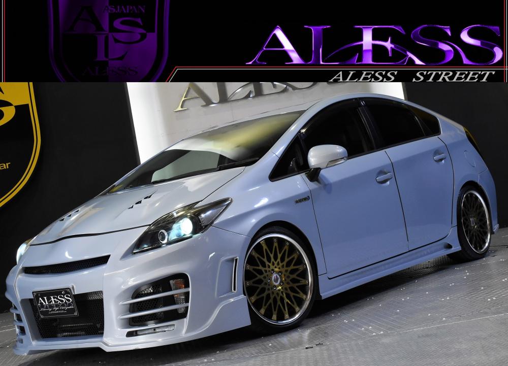 トヨタ プリウス1.8 S フルエアロ 車高調 19AW インパネ塗装 HDDナビ