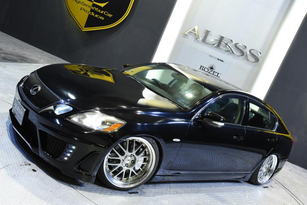 レクサスGS350黒革 ワンスターエアロ 車高調 SSR19 - ALESS在庫車一覧
